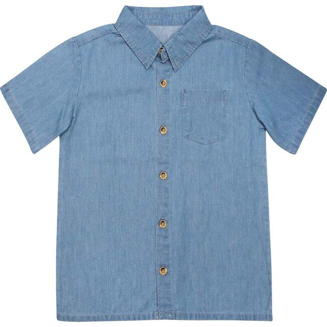 Campbell Shirt in Light Wash Chambray