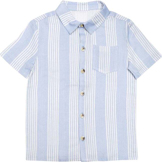 Campbell Shirt, Soft Chambray Stripe