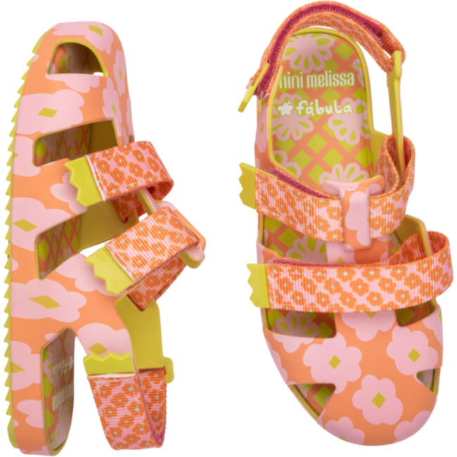 Ioio + Fabula Inf Sandal, Pink & Yellow - Sandals - 4