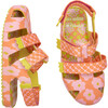 Ioio + Fabula Inf Sandal, Pink & Yellow - Sandals - 4