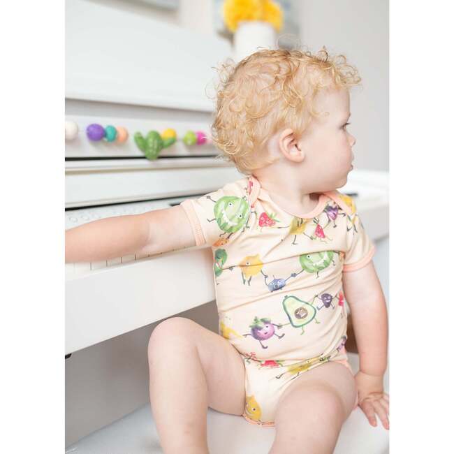 Wren Short Sleeve Body, Fruity Party - Onesies - 2