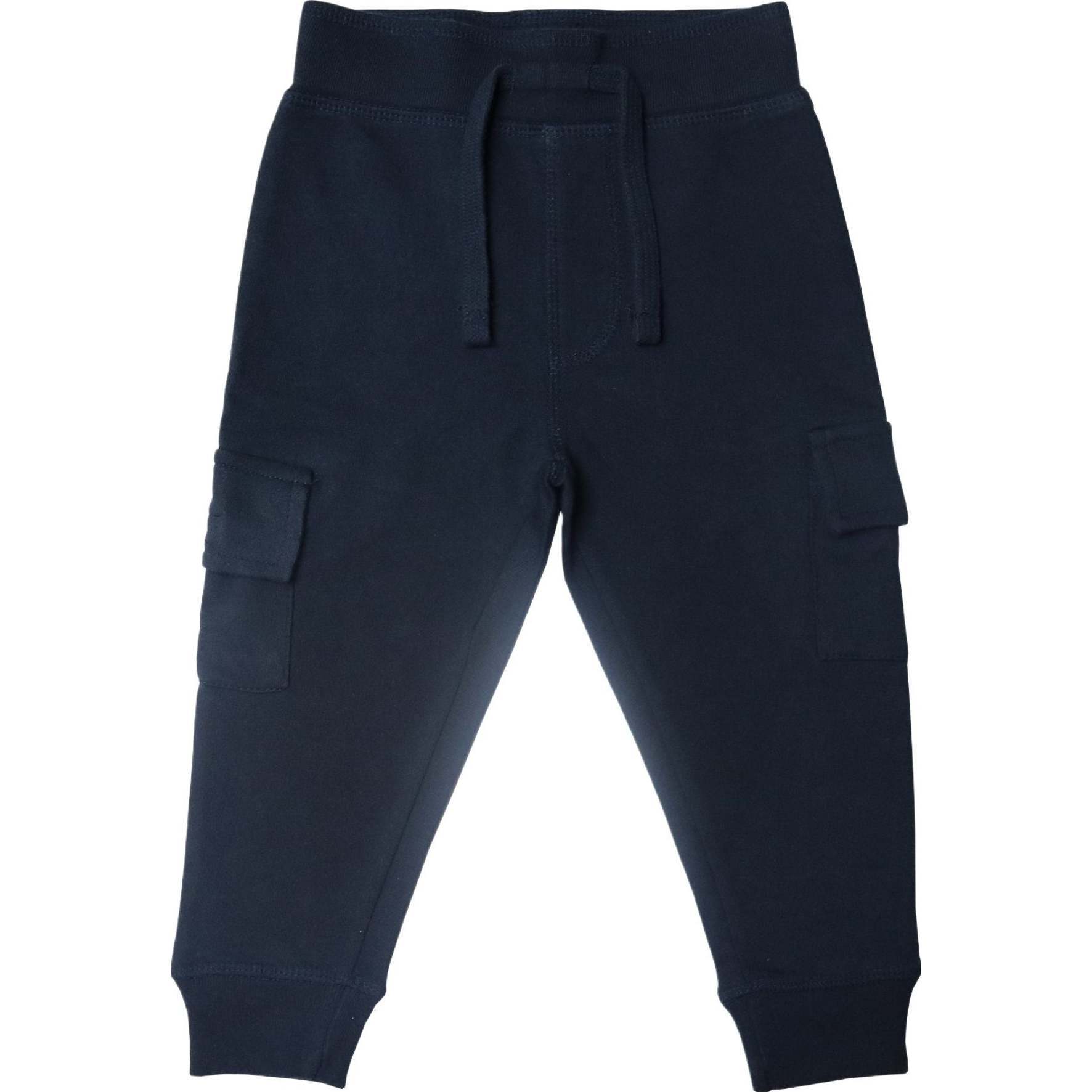 Kids Solid Pocket Joggers - Navy - Pants - 1