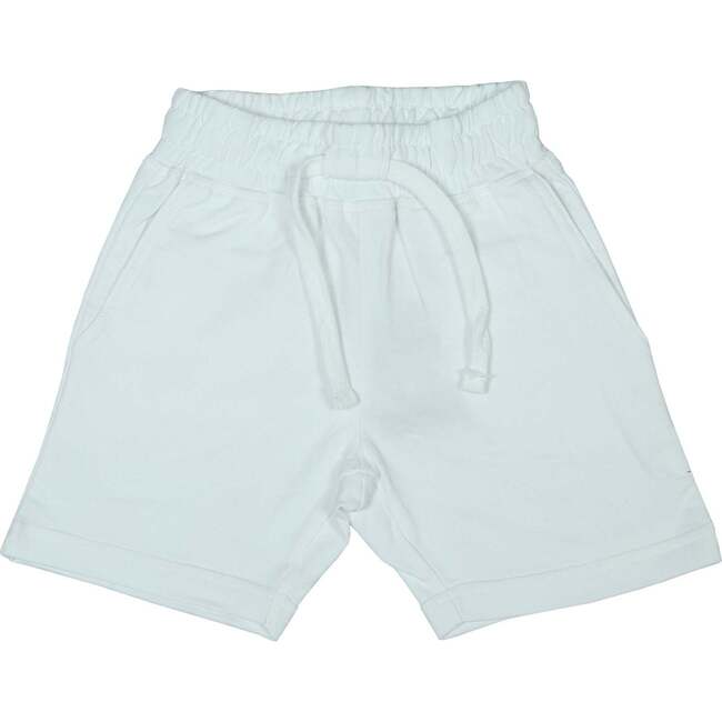 Kids Solid Comfy Shorts - White