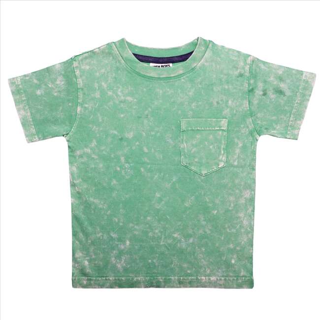 Kids Solid Enzyme Pocket Tee - Green - Shirts - 1