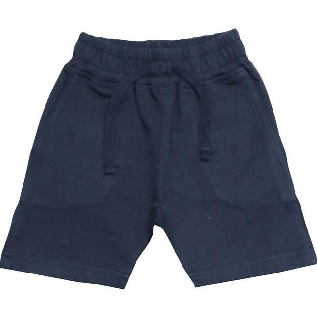 Kids Solid Comfy Shorts - Navy - Shorts - 1