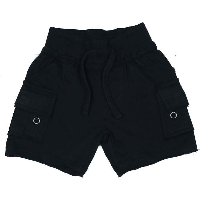 Kids Solid Cargo Shorts - Navy