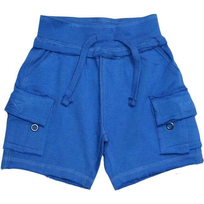 Kids Solid Cargo Shorts - Cobalt