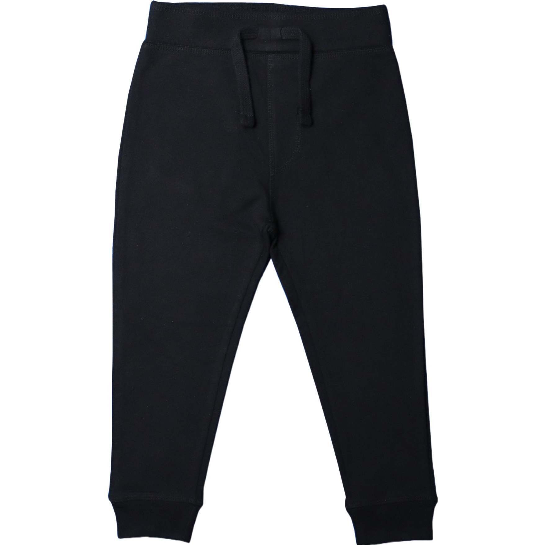 Kids Solid Jogger Pants - Black - Pants - 1