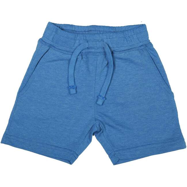 Kids Heathered Comfy Shorts - Distressed Cobalt