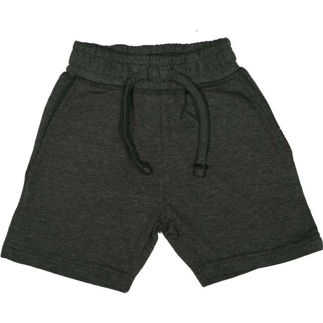 Kids Heathered Comfy Shorts - Distressed Black