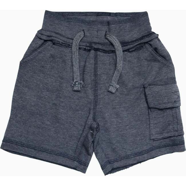 Kids Heathered Cargo Shorts - Distressed Navy - Shorts - 1