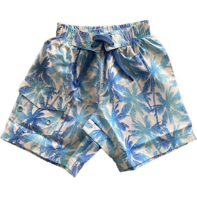 Kids Board Shorts - Allover Palm - Swim Trunks - 1