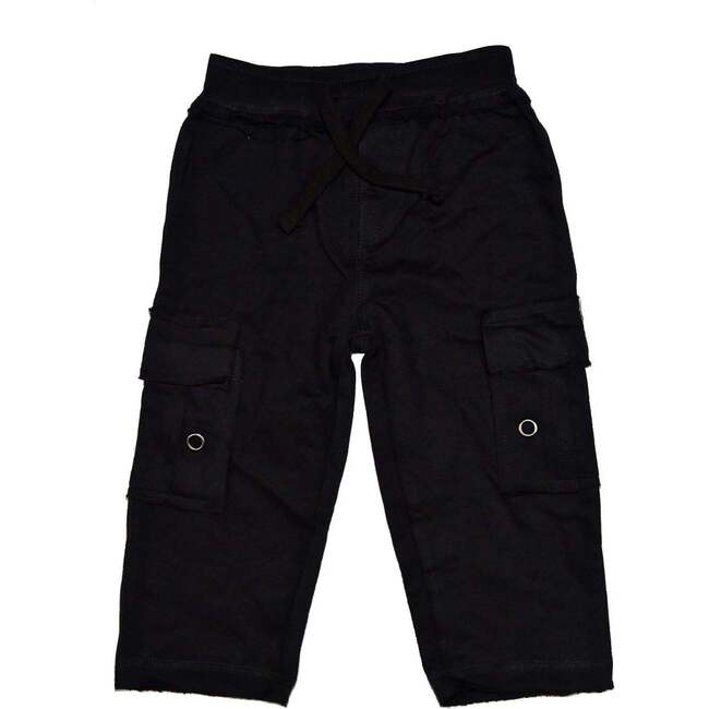 Baby Knit Cargo Pants - Black