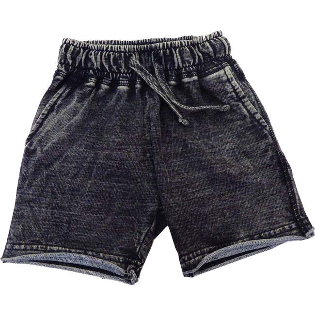 Kids Enzyme Shorts - Black Denim
