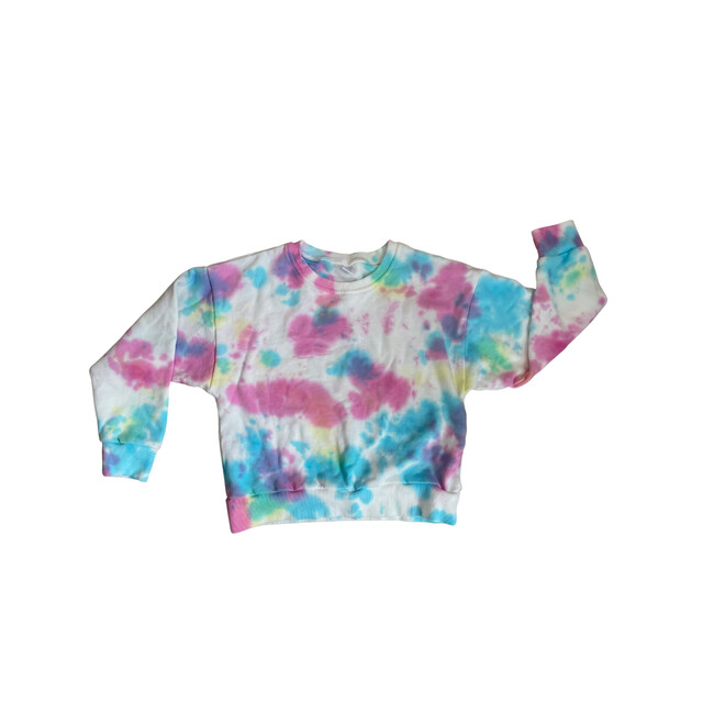 Tie-Dye Crew Neck Sweatshirt, Rainbow