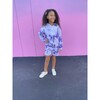 Tie-Dye Zip-Up Hoodie Sweatshirt, Purple - Sweatshirts - 2