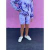 Tie-Dye Bike Shorts, Purple - Shorts - 3
