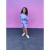 Tie-Dye Bike Shorts, Purple - Shorts - 4