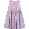Adelina Strawberry Ric Rac Dress, Blue Strawberry - Dresses - 1 - thumbnail