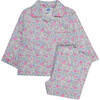 Liberty Print Felicitie Pajamas, Pink Floral - Pajamas - 1 - thumbnail