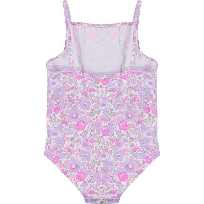 Liberty Print Betsy Frill Swimsuit, Lilac Betsy - One Pieces - 2