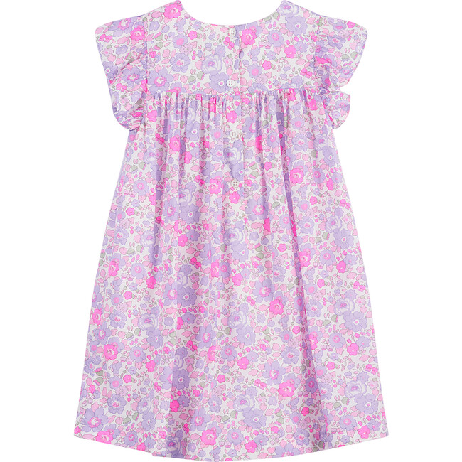 Liberty Print Betsy Frill Dress, Lilac Betsy - Dresses - 2