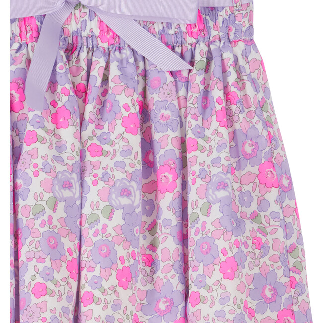Liberty Print Betsy Ribbon Skirt, Lilac Betsy - Skirts - 3