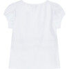 Liberty Print Willoughby Applique T-Shirt, White & Pink - Tees - 2