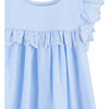 Embroidered Chambray Dress, Blue Chambray - Dresses - 3 - thumbnail