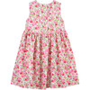 Adelina Petit Rose Ric Rac Dress, Red Rose - Dresses - 3