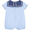 Little Charlie Sailor Romper, Pale Blue - Rompers - 2
