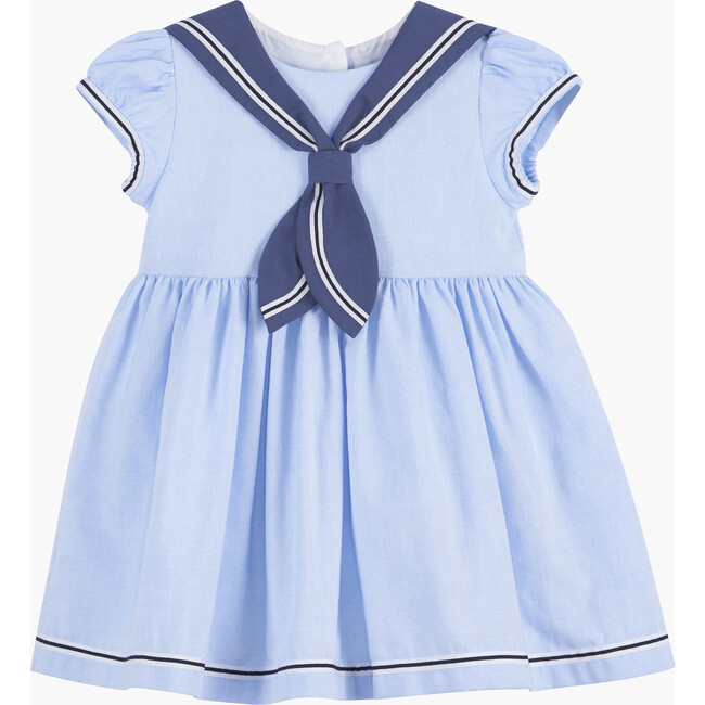Little Philippa Sailor Dress, Pale Blue