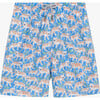 Mens Tiger Swimshort, Aqua - Swim Trunks - 1 - thumbnail