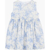 Little Maeva Bow Dress, Pale Blue Floral - Dresses - 1 - thumbnail