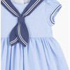Little Philippa Sailor Dress, Pale Blue - Dresses - 3