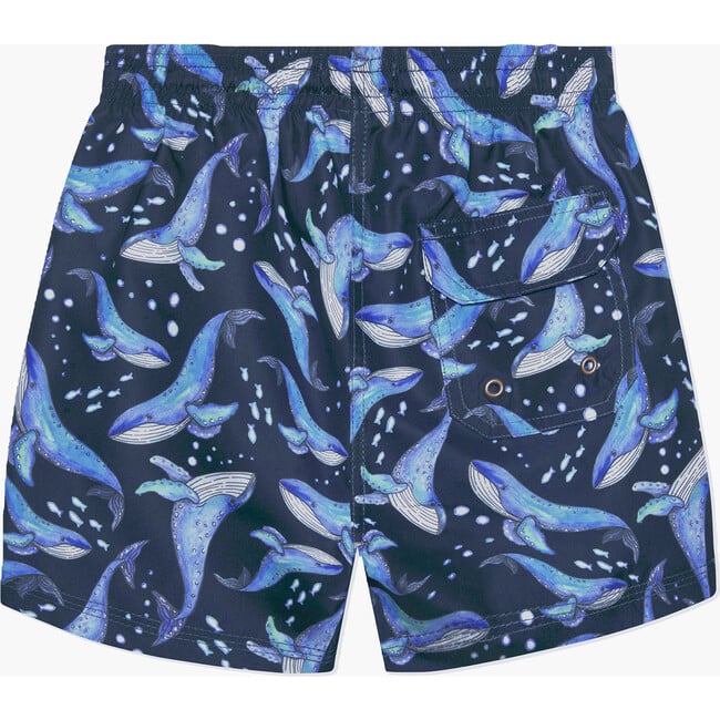 Little Whale Swimshort, Navy - Swim Trunks - 2