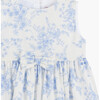 Little Maeva Bow Dress, Pale Blue Floral - Dresses - 3