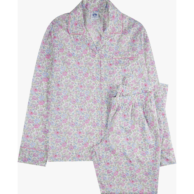 Mommy Felicitie Liberty Print Pajamas, Pink Floral - Pajamas - 1