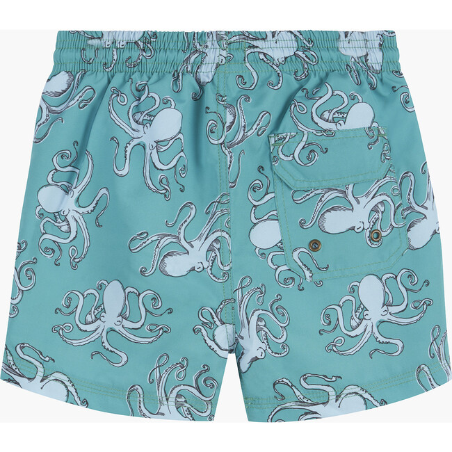Octopus Swimshort, Green - Swim Trunks - 2