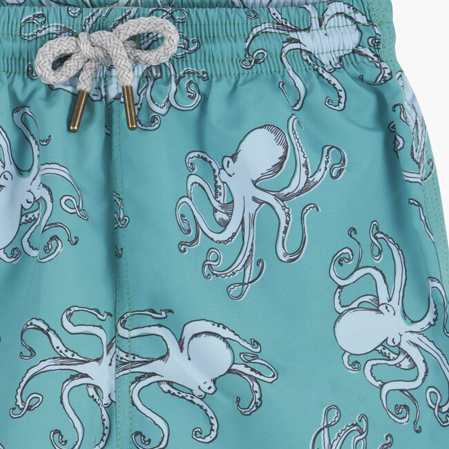 Octopus Swimshort, Green - Swim Trunks - 3