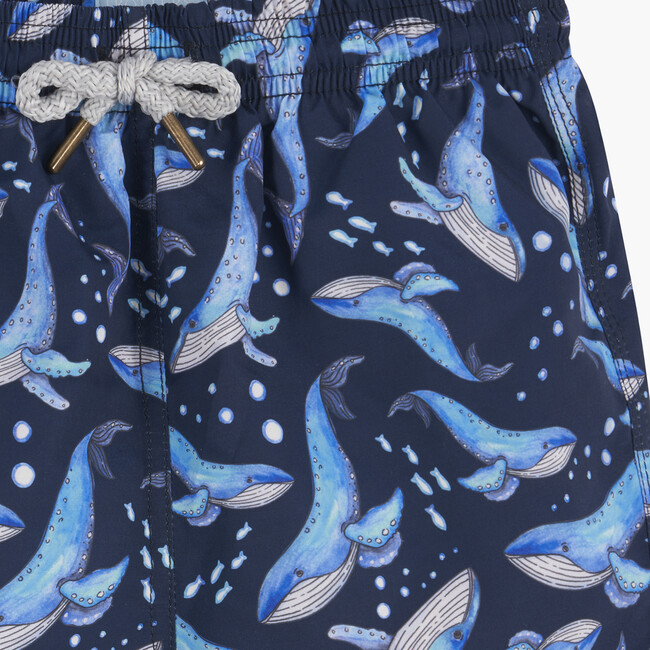 Whale Swimshort, Navy - Swim Trunks - 3