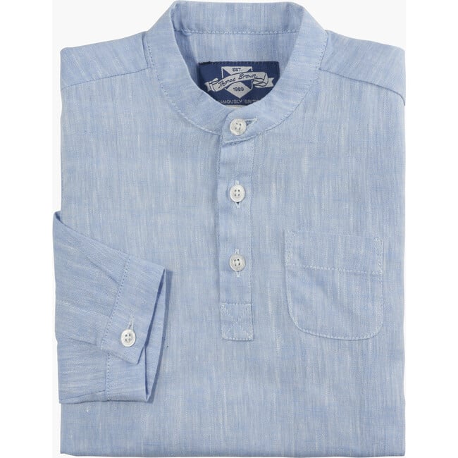 Little Oscar Shirt, Pale Blue - Shirts - 4