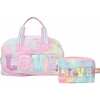 Love Tie-Dye Duffle Bag And Pouch Set, Cotton Candy - Bags - 1 - thumbnail