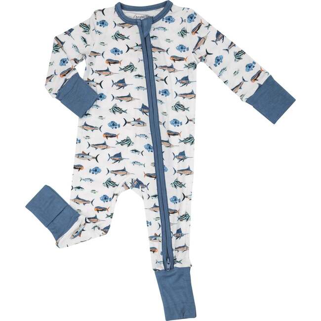 Tropical Ocean Fish 2-Way Zipper Romper - Rompers - 1