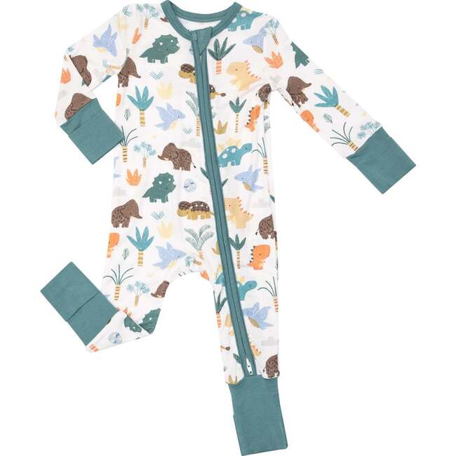 Cute Dino 2-Way Zipper Romper