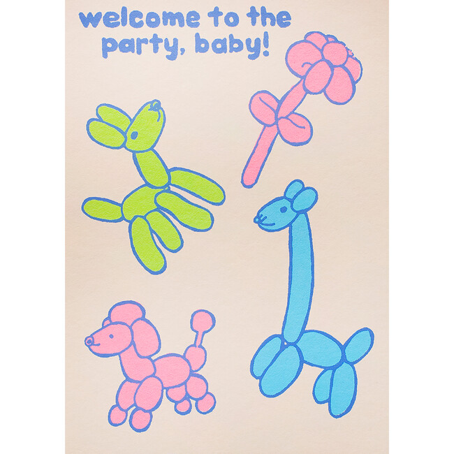 Welcome Party Baby Card