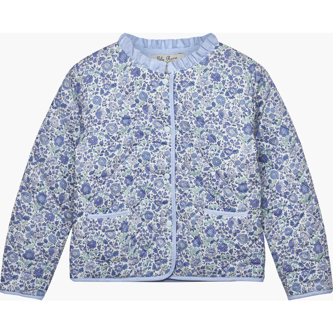 Liberty Print Danjo Quilted Jacket, Blue Danjo - Jackets - 1