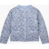 Liberty Print Danjo Quilted Jacket, Blue Danjo - Jackets - 1 - thumbnail