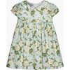 Little Liberty Print Carline Rose Dress, Pale Blue Rose - Dresses - 1 - thumbnail