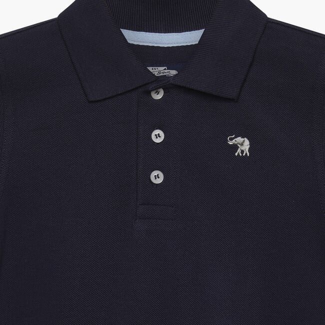 Harry Pique Polo Shirt, Navy - Polo Shirts - 3